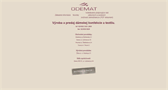 Desktop Screenshot of odemat.sk