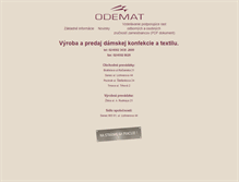 Tablet Screenshot of odemat.sk